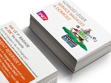 Graphiste freelance, création carte SNCF bagage