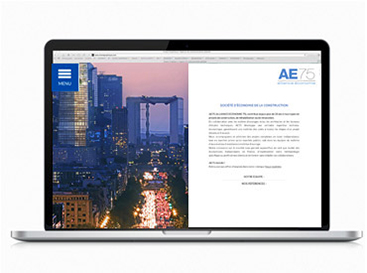 Ergonomie et web design du site internet AE75