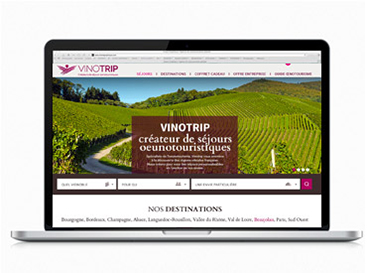 web design freelance et ergonomie UX/UI design Vinotrip